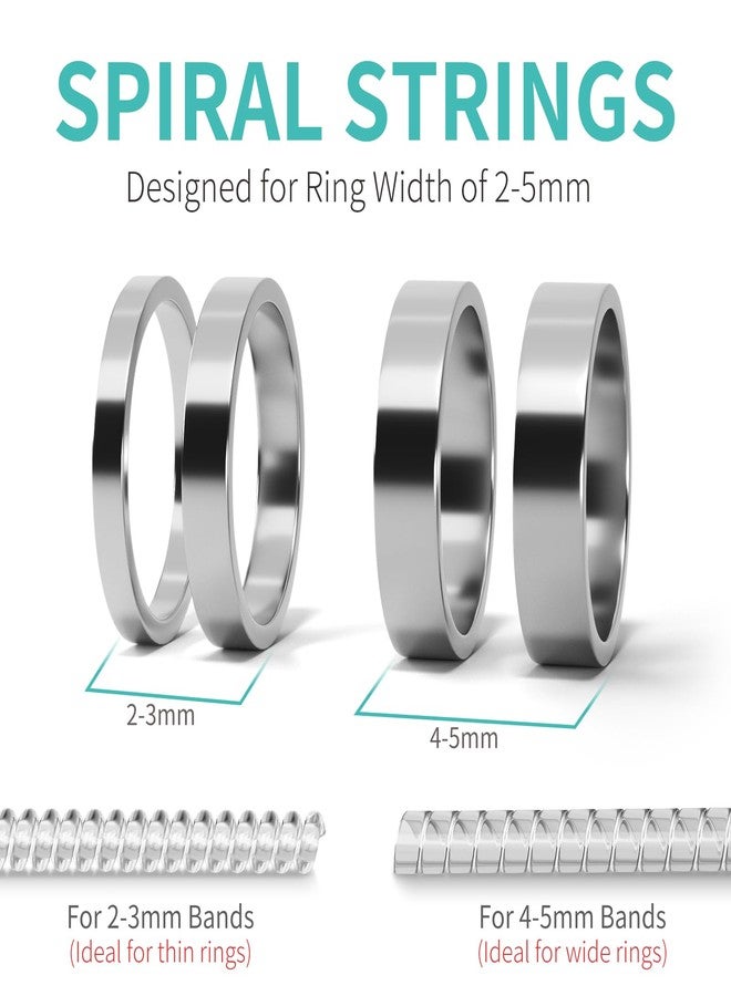 Ottemax Ring Sizers for Loose Rings - 12Pack, 12 Sizes, Ring Guards for Women& Men Loose Rings, Invisible Resizer Design for Spacers & Tighteners, Fits Bands Width to 1mm-8mm - Image 5